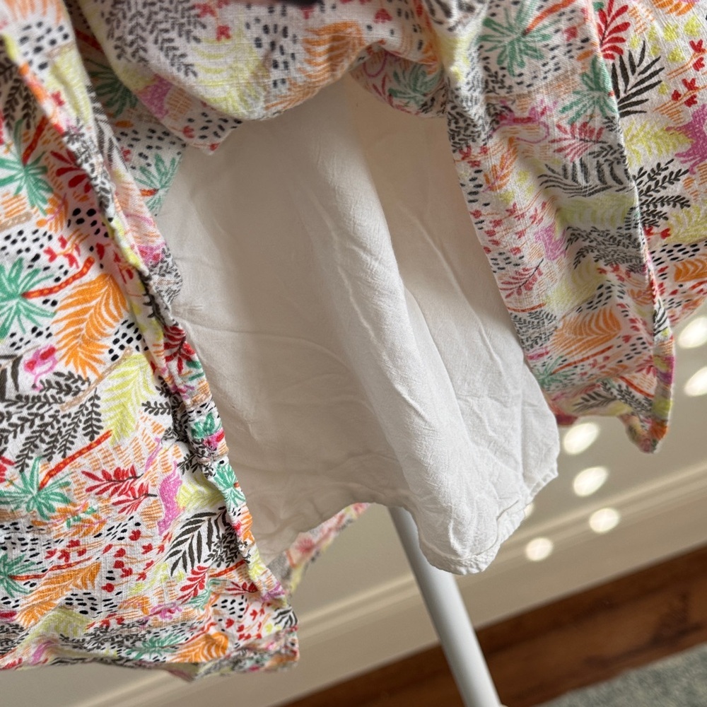 LOFT Multicolor Floral Ruffle Dress - Picture 6 of 9